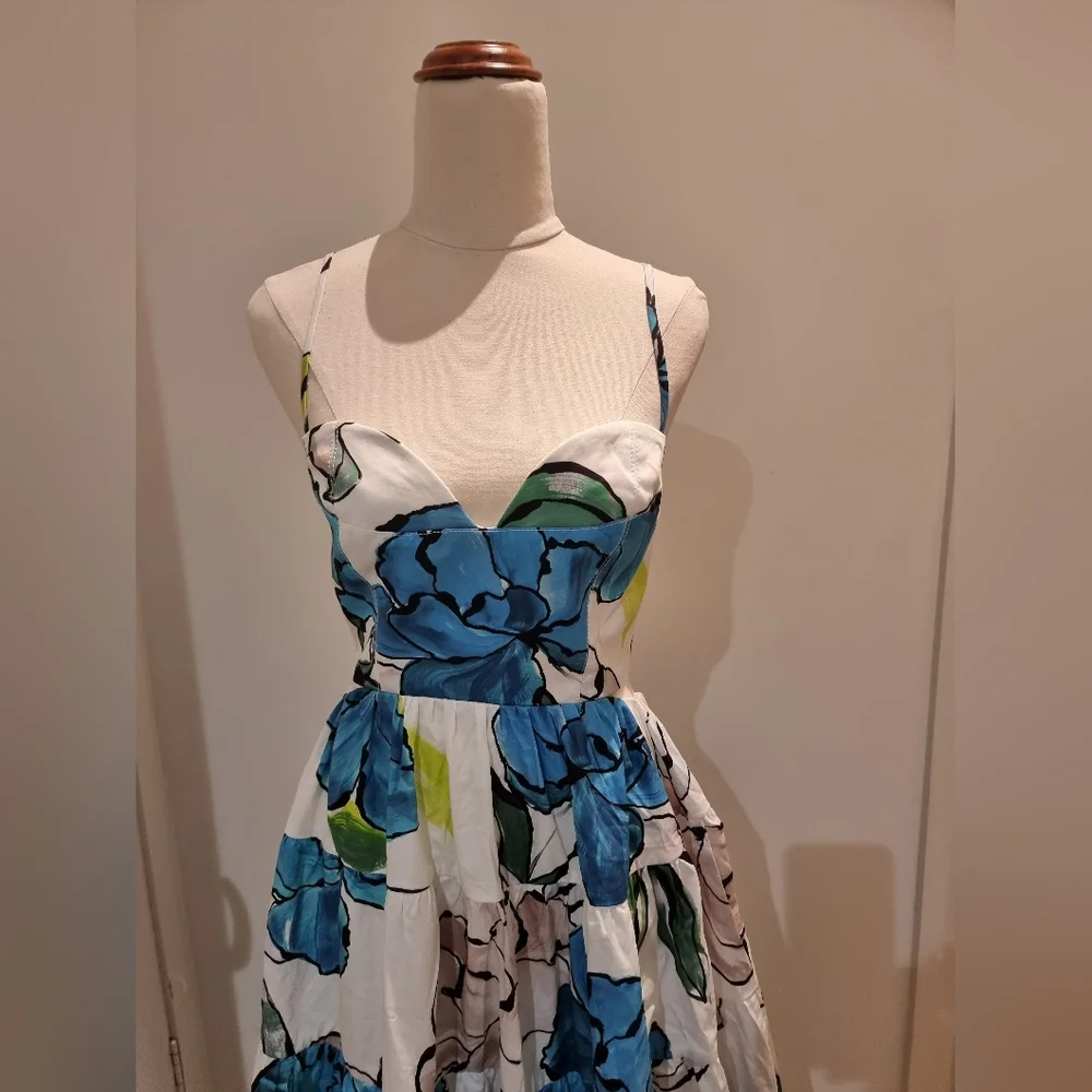 🚫SOLD AJE Botanical Tiered Maxi Dress Size 10 - Picture 6 of 9